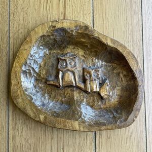 Vintage Carved Wood Art